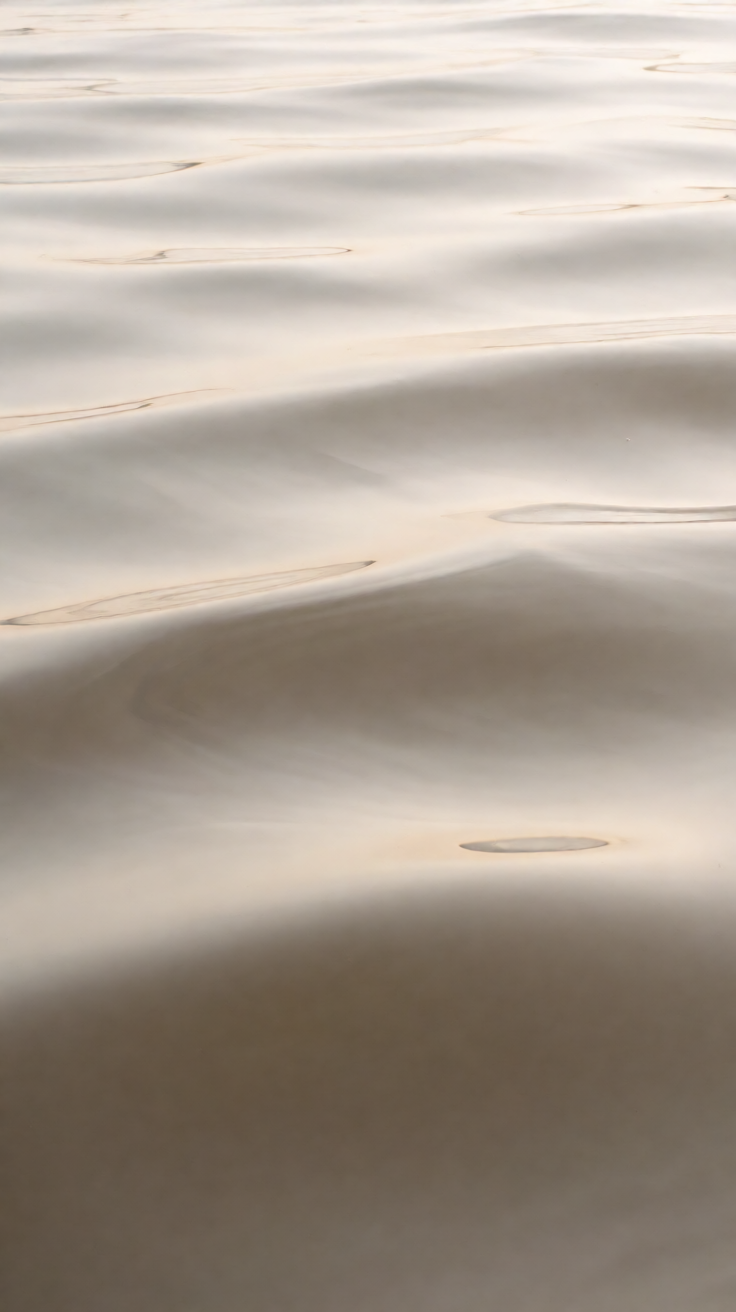 Soft neutral aesthetic gradient waves Wallpaper