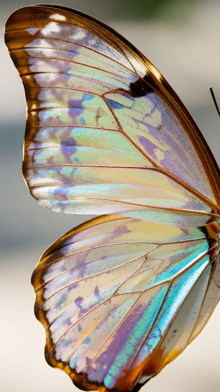 Butterfly wings abstract macro texture Wallpaper