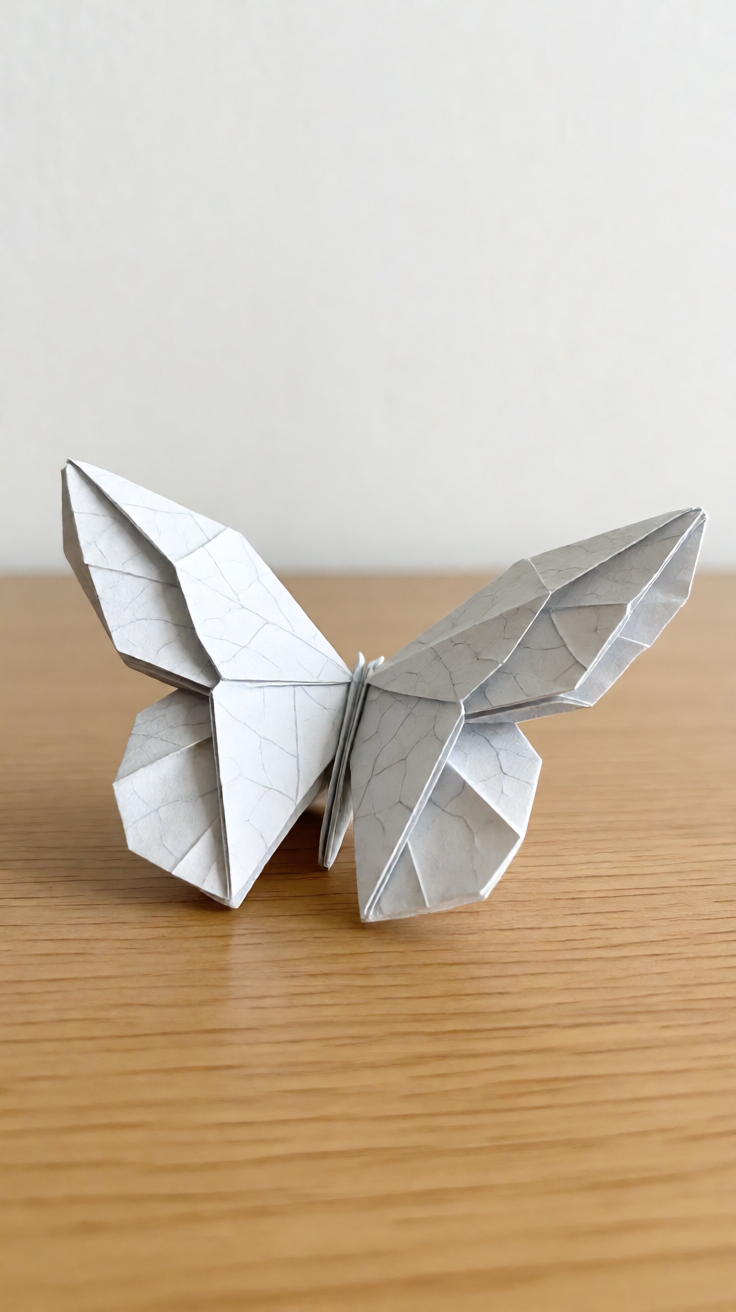 Origami paper butterfly art Wallpaper