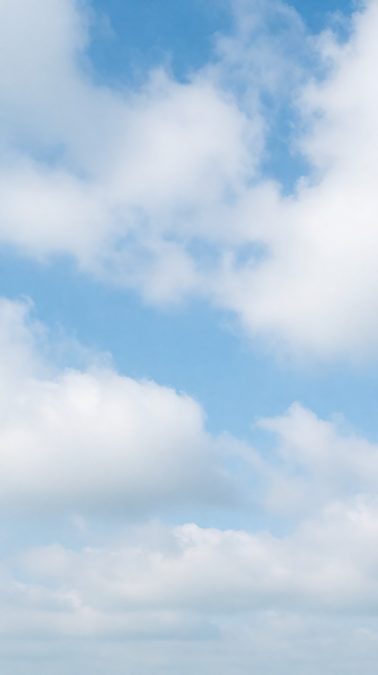 Soft clouds aerial above Wallpaper
