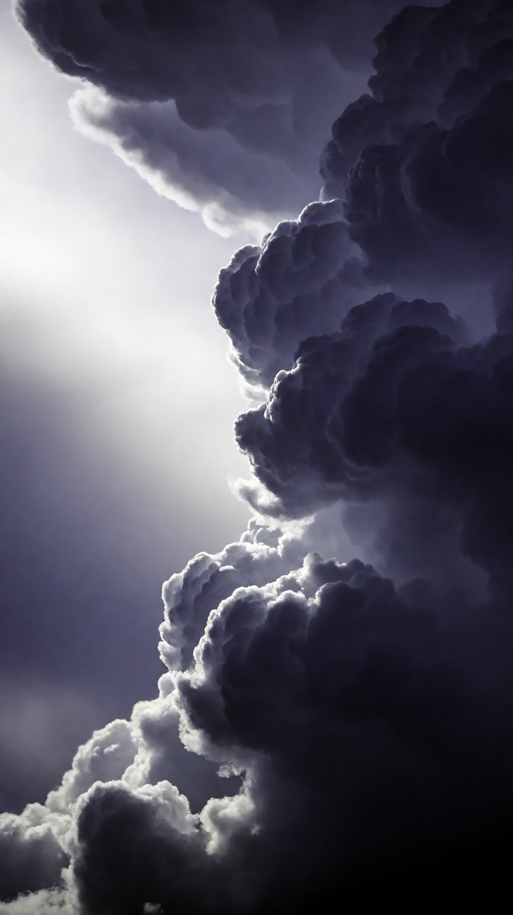 Thunderstorm cloud shelf dramatic Wallpaper