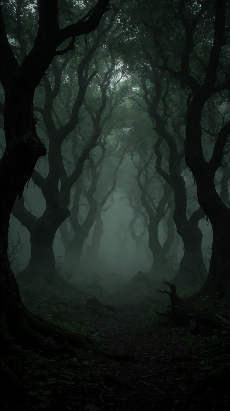 Dark spooky forest halloween wallpaper for phone Wallpaper