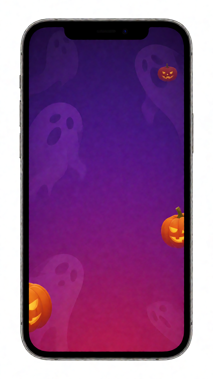 Halloween aesthetic purple gradient phone background Wallpaper