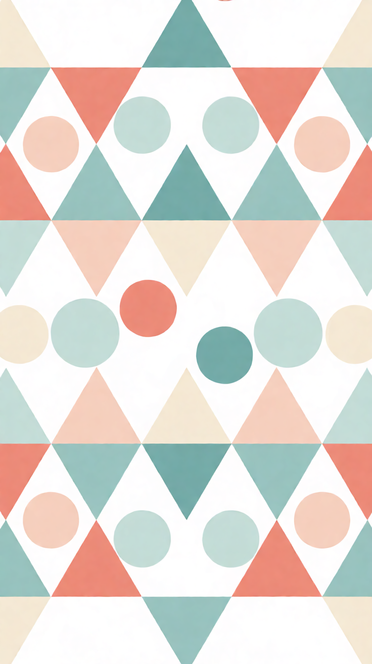 Clean geometric pattern phone wallpaper Wallpaper