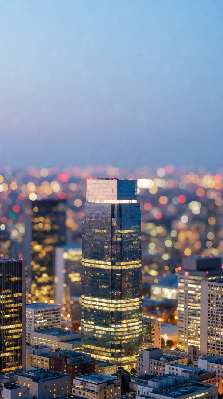 Night city bokeh phone wallpaper Wallpaper