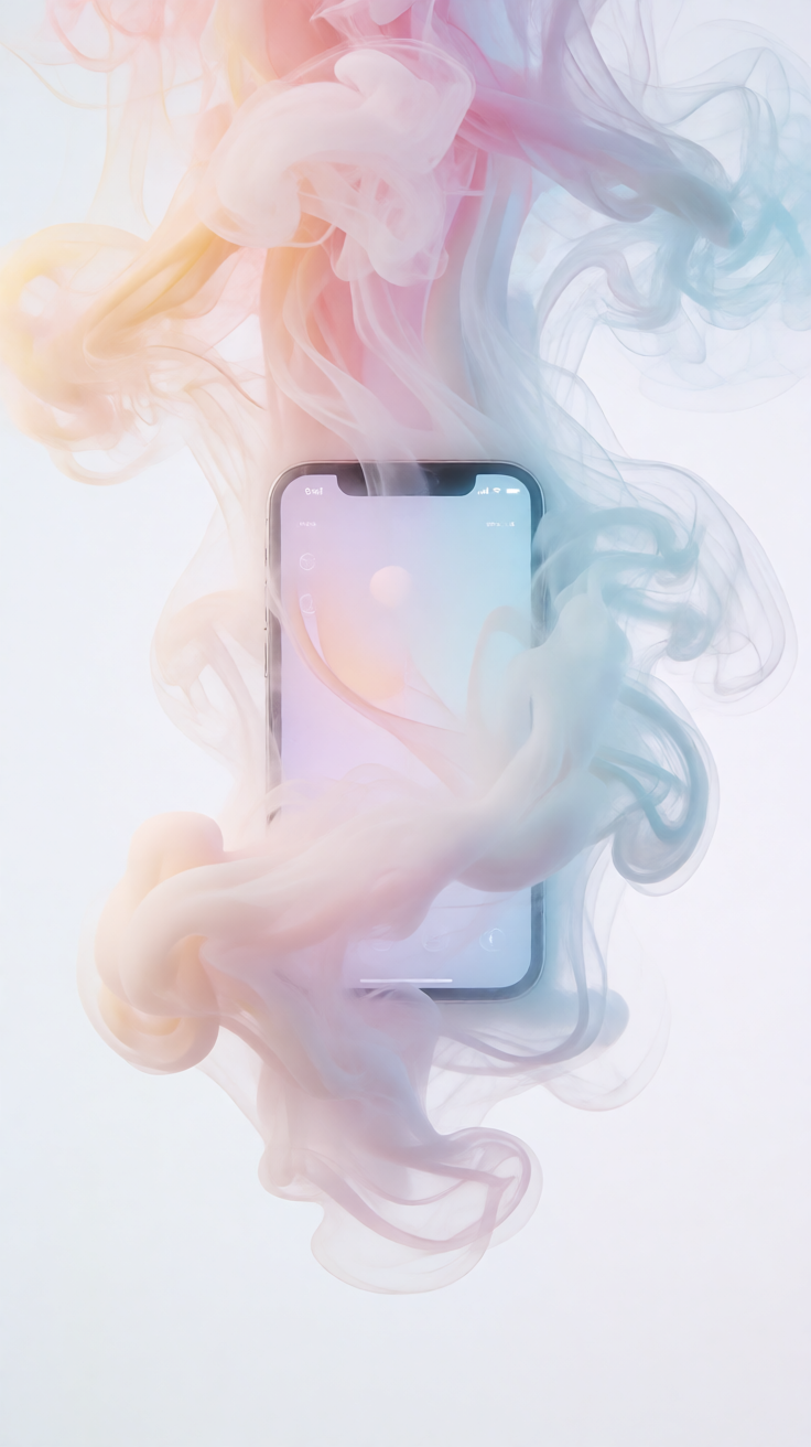 Pastel smoke abstract phone background Wallpaper