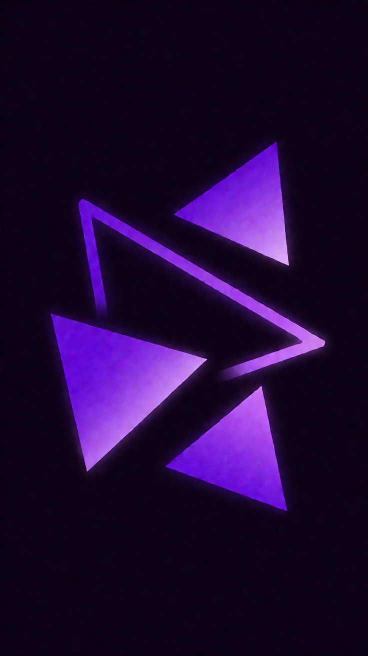 Purple neon abstract geometry Wallpaper
