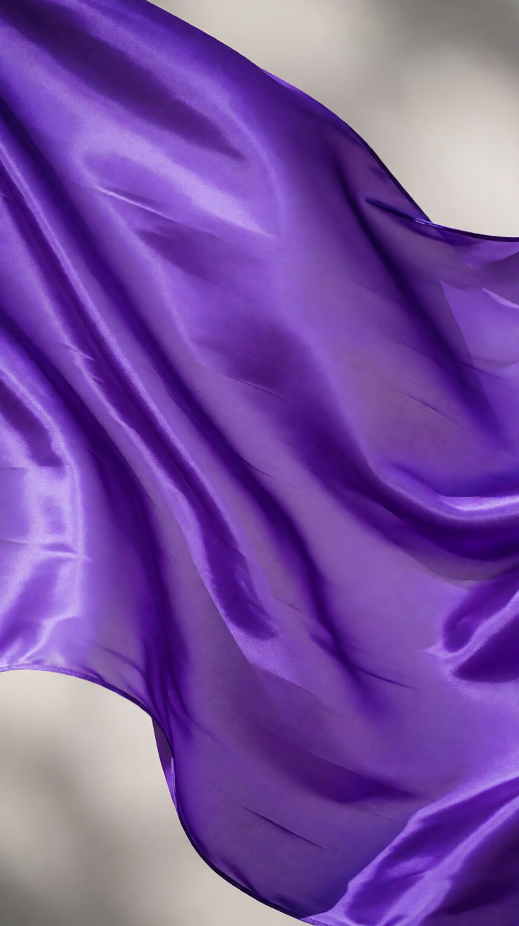 Violet silk fabric abstract waves Wallpaper