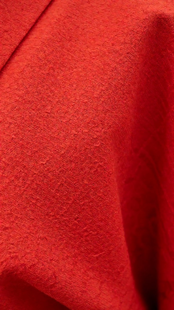 Red kimono fabric texture Wallpaper