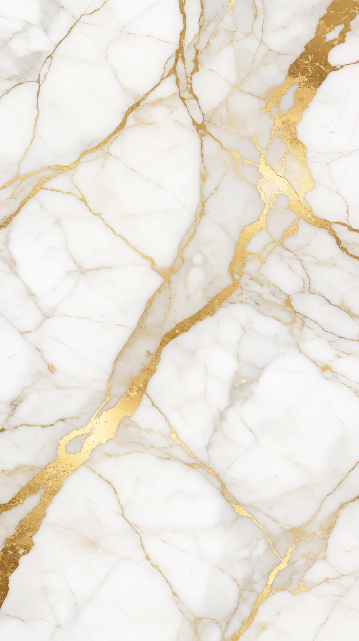 White marble texture gold veins Wallpaper